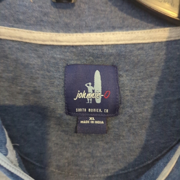 Johnnie-O Sweatshirt Gray Half-Zip Sweater Pullover Cozy Size XL - Picture 2 of 5